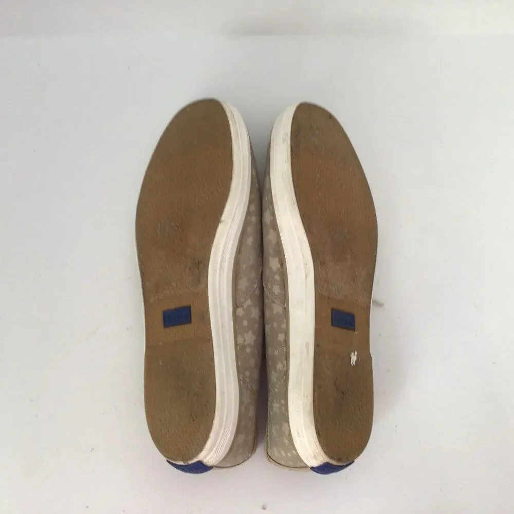Keds Shimmering Gold with Stars Sneakers Sz 6